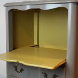 Chiffonier style Louis XV painted vintage