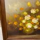 Oil on canvas bouquet flower Robert Cox