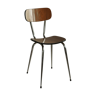 Chaise en formica marron