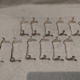 12 silver-plated knife holders Christofle Marie Antoinette LXVI
