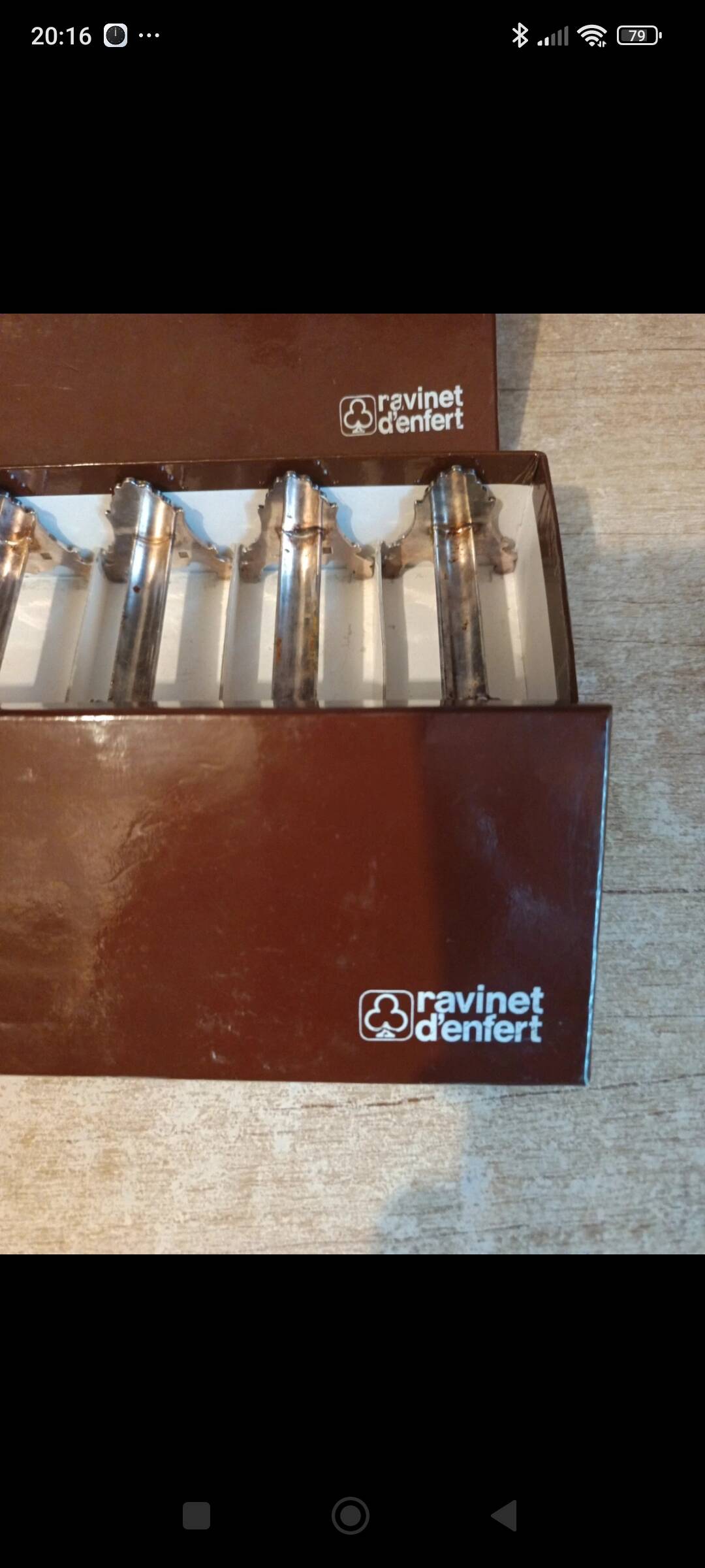 12 silver-plated metal knife rests Ravinet d'Enfert