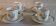 Cups series of four porcelain Hutschenreuther Selb Germany