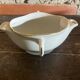 Saucière Double Ancienne Gras & Maigre Porcelaine Blanche #D906