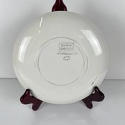 4 assiettes à dessert Gien, création Primefleur, modèle "Constellation", 1950