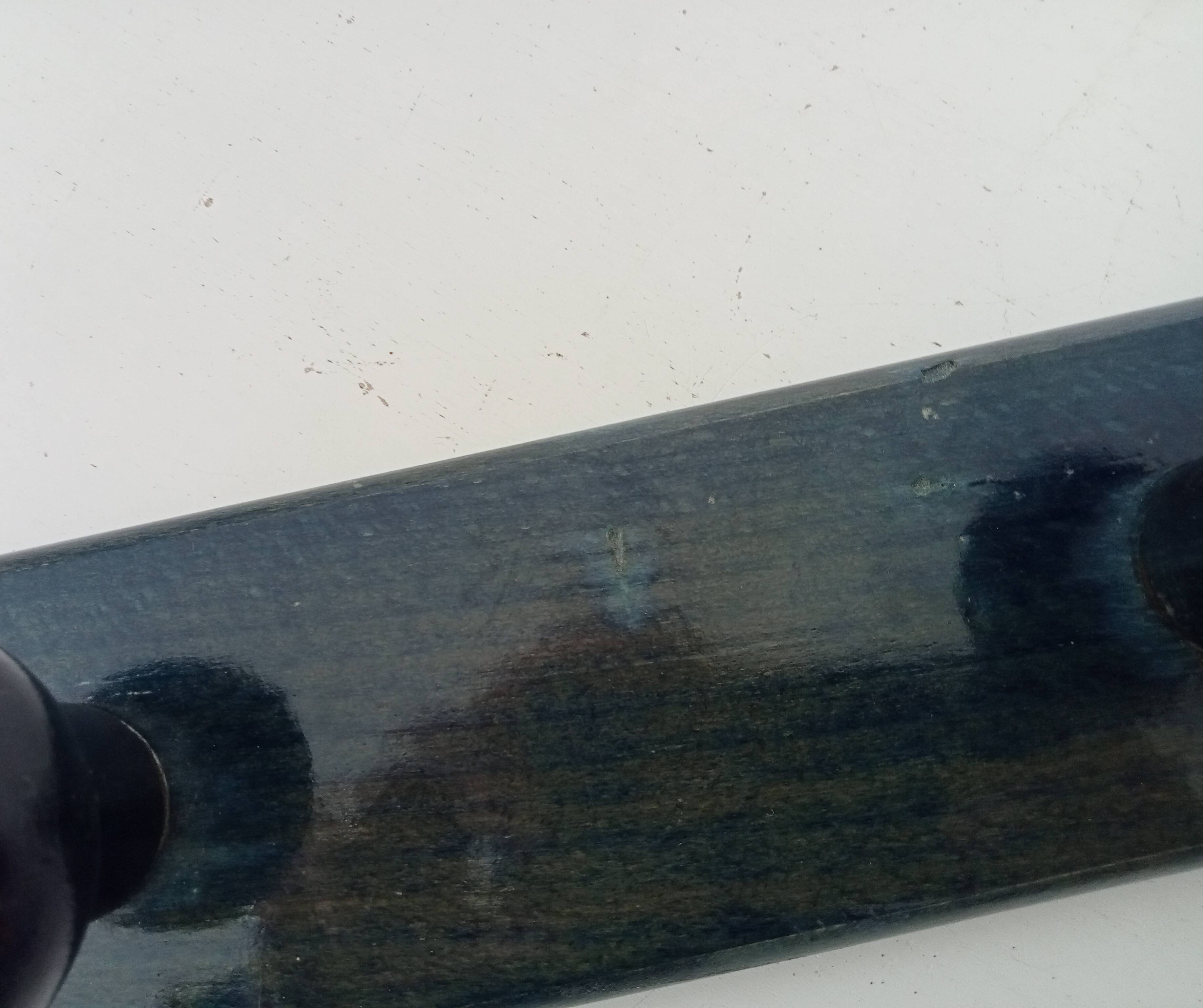 Vintage wall-mounted coat rack in lacquered wood from the 60s