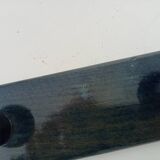 Vintage wall-mounted coat rack in lacquered wood from the 60s