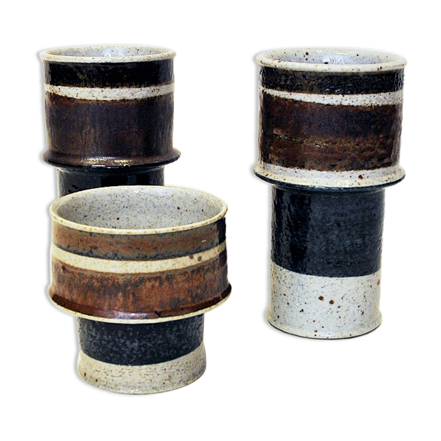 Set of three ceramic vases by Inger Persson for Rörstrand, Sweden 1960s