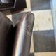 Pair of Roche Bobois leather armchairs