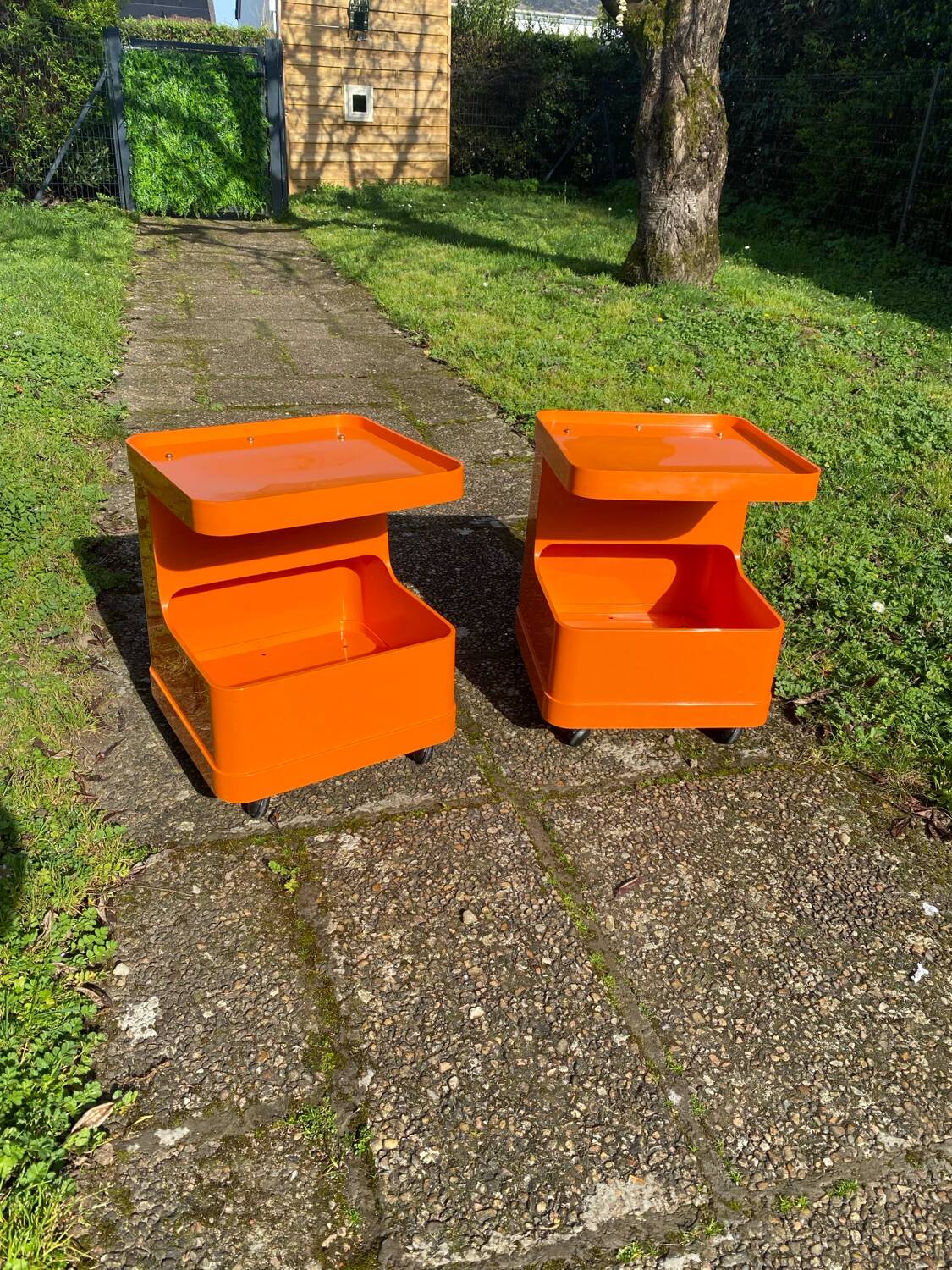 Pair of vintage bedside tables