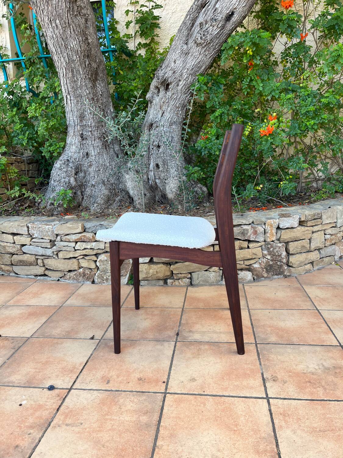 Chaise scandinave en teck de java