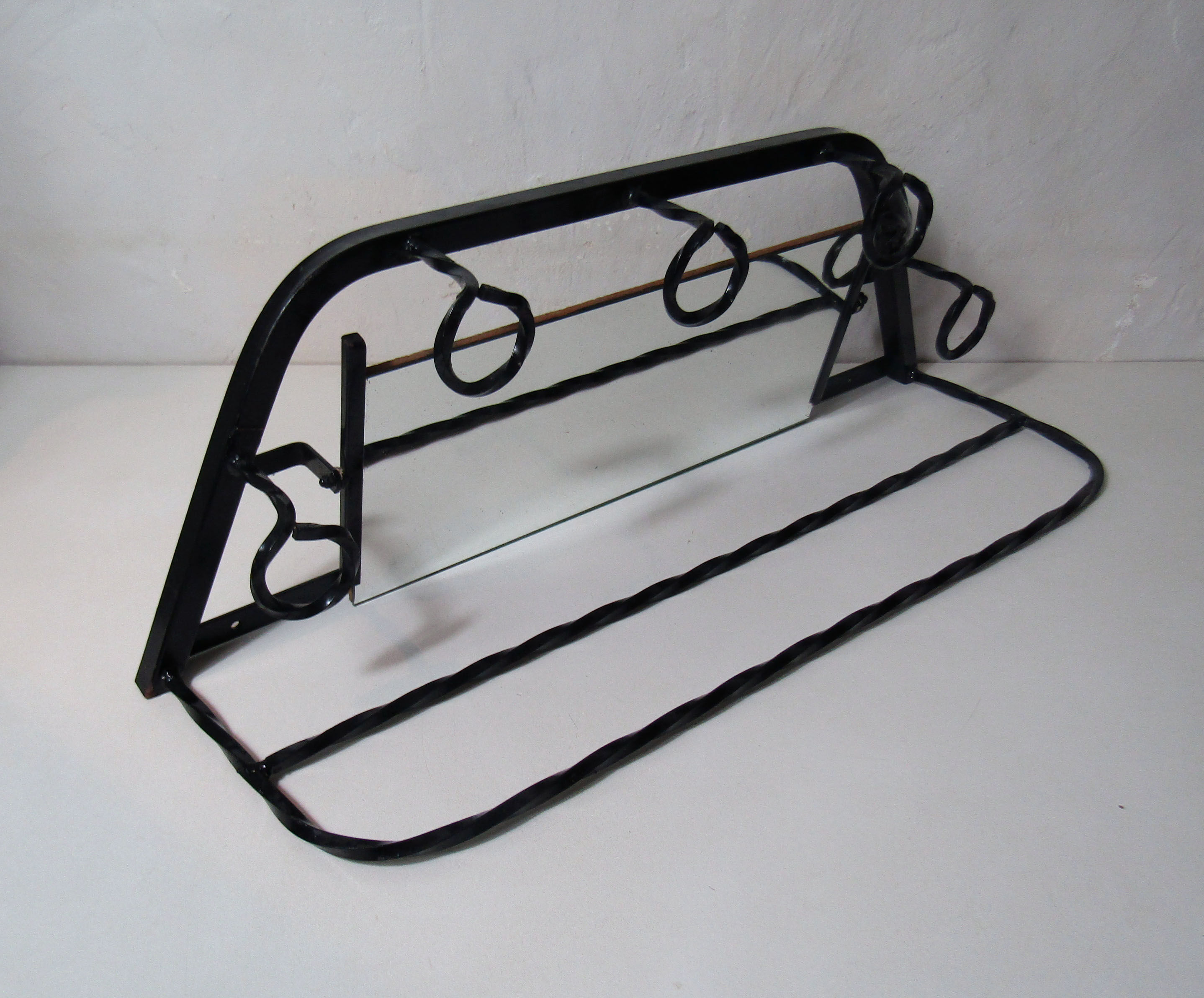 Metal coat door wrought iron