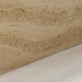 Square travertine coffee table, Italy 1970