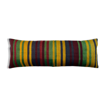 Vintage turkish kilim cushion cover , 120 x 40 cm