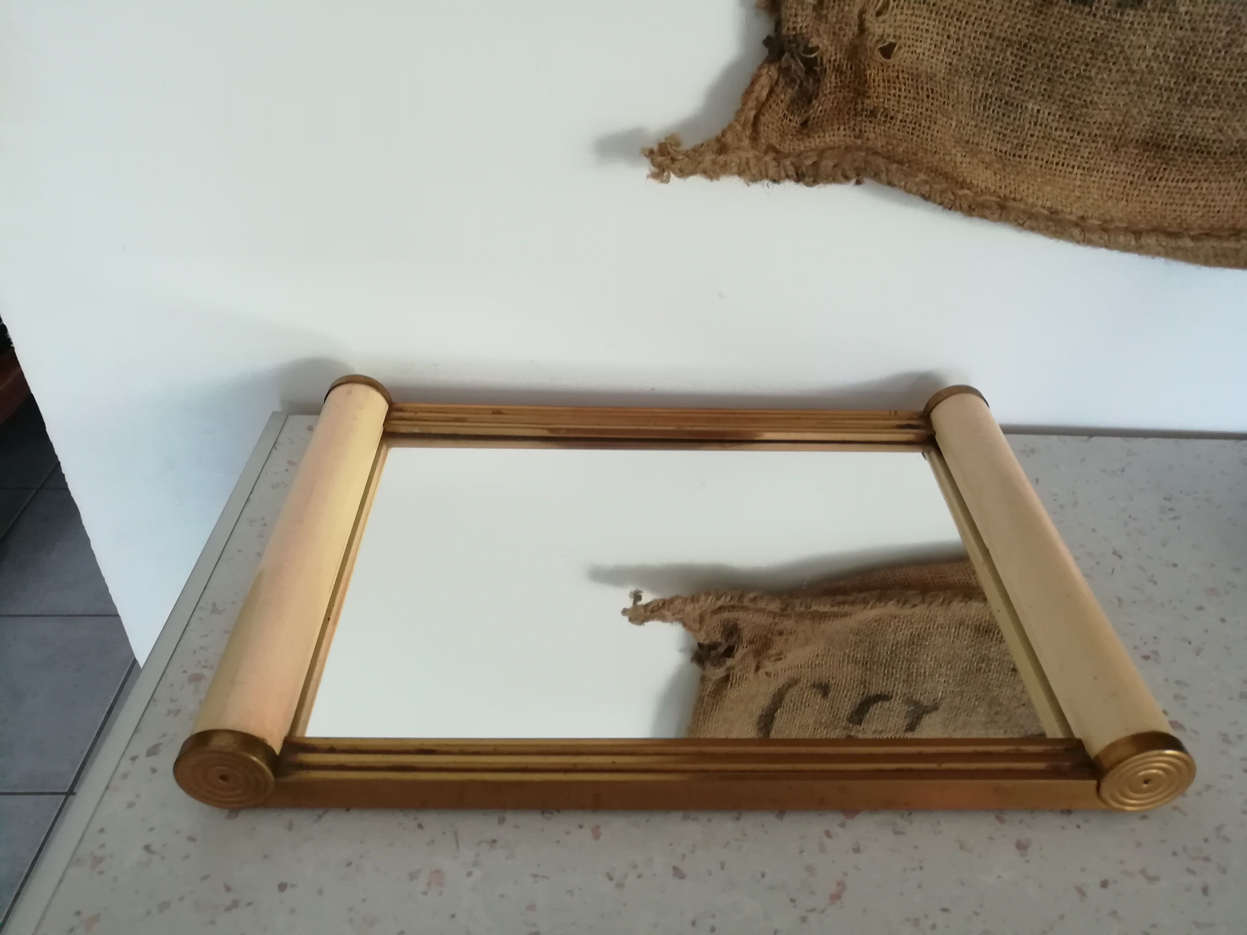 Art deco mirror tray