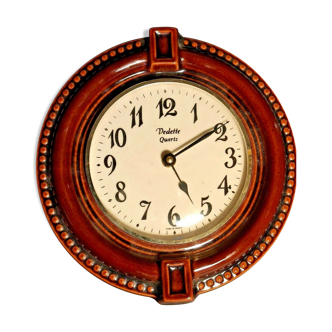 Wall clock ceramic Vedette