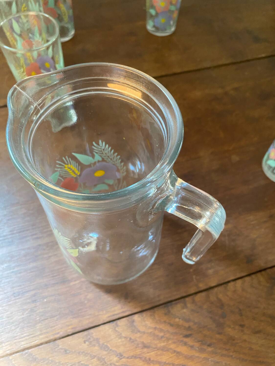 Vintage orangeade service Italy.