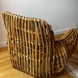 Handcrafted rattan armchair