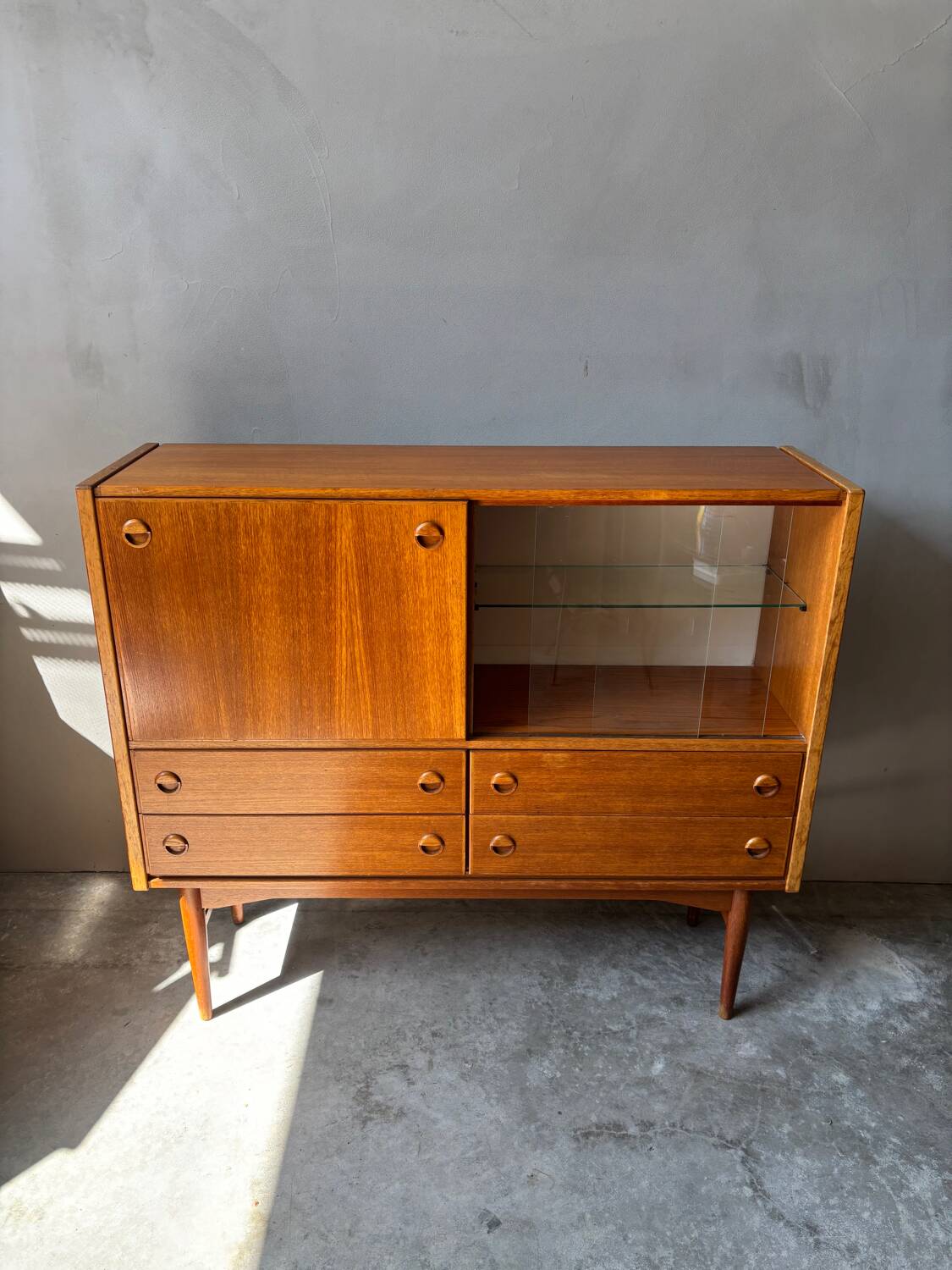 Vintage teak sideboard - mid-century Scandinavian style