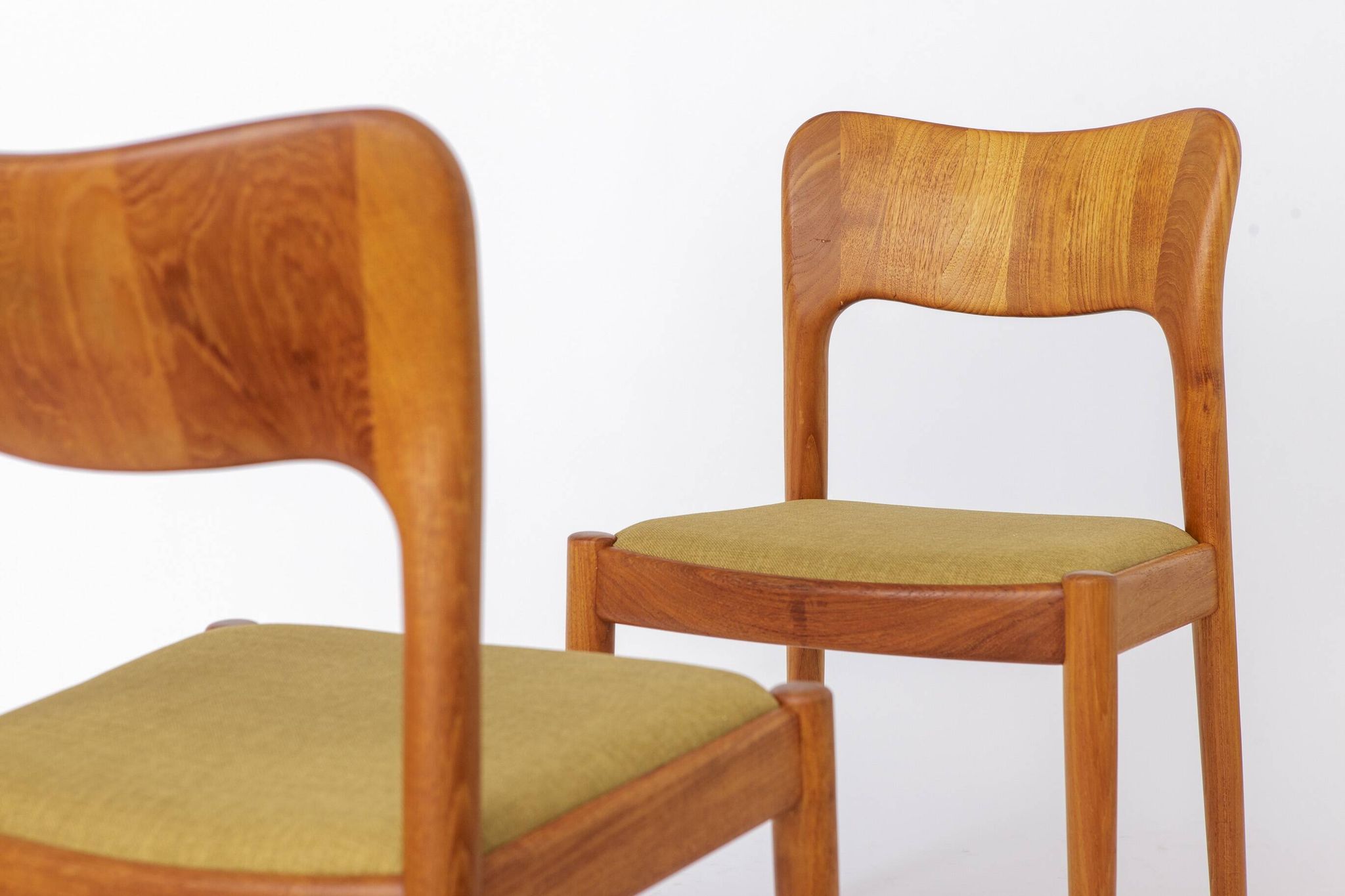 2 Niels Koefoed “Ole” Dining Chairs, Danish Mid Century Teak Chairs 1970s
