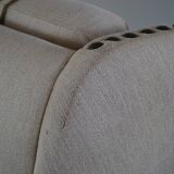 Pair of high-back lounge chairs in modern Danish style in the manner of Henning Kjærnulf, 1960s.