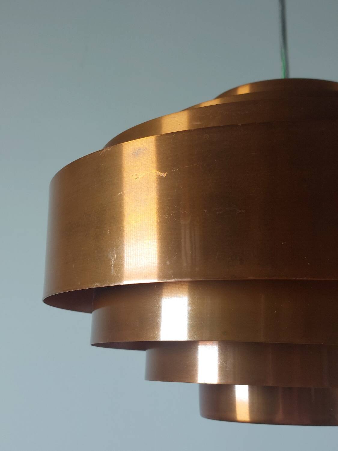 Suspension vintage mi-siècle Jo Hammerborg Ultra Copper Fog Morup