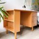 Vintage Scandinavian Formica Desk with 3 Drawers from the 70s