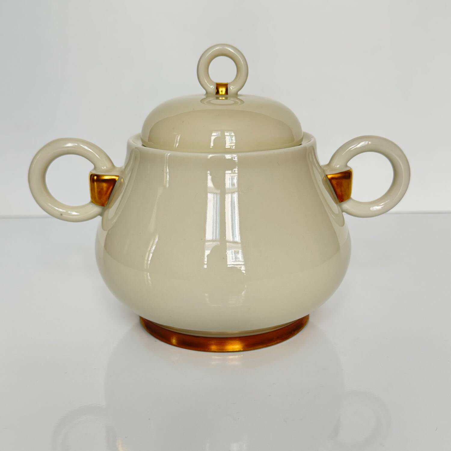 Art Deco style coffee and tea service, Ruhlmann model, Maison Vignaud, Limoges