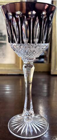 Suite de six verres- Roemer - Cristal de Lorraine - vers 1970.
