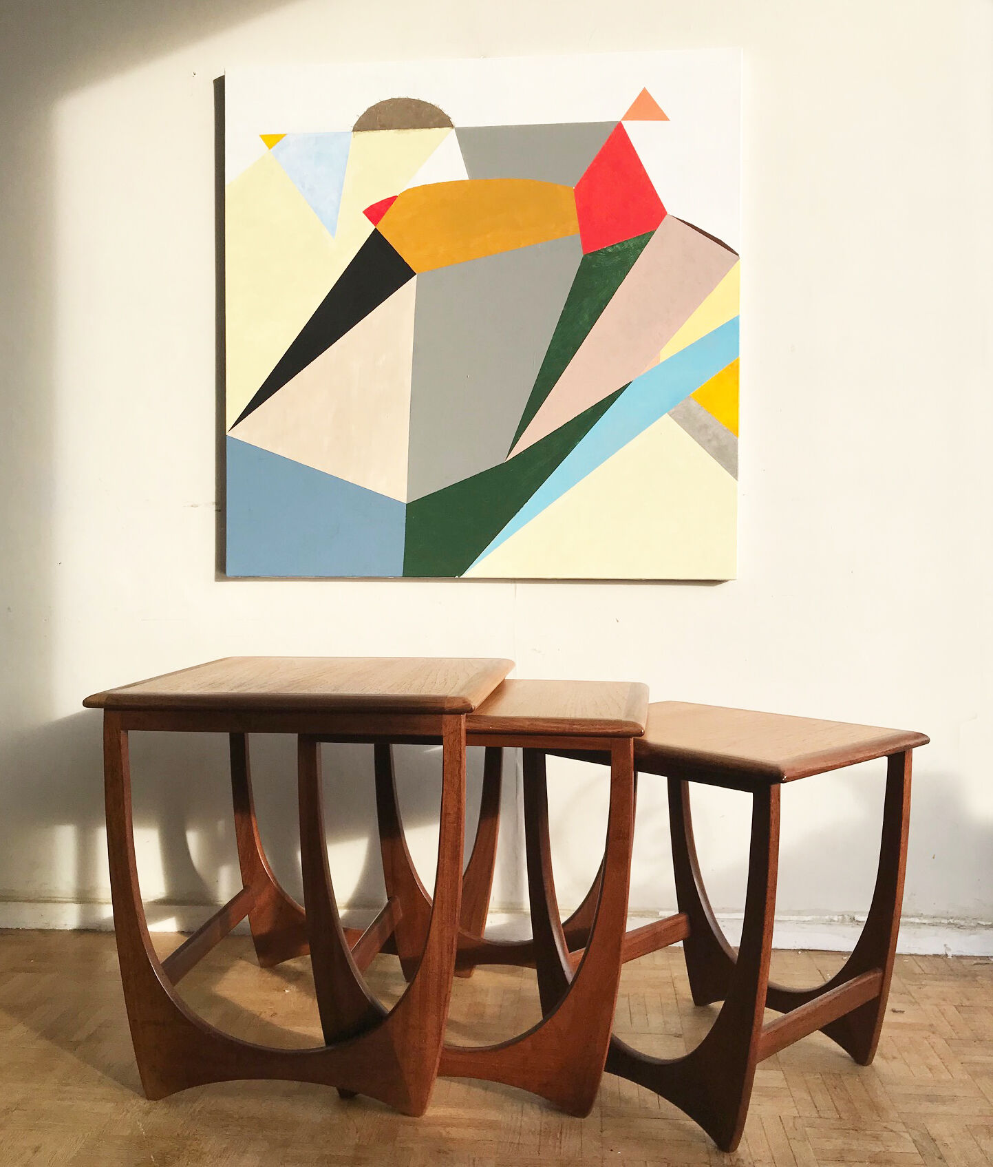 Tables gigognes en teck modèle Astro design Victor Wilkins pour G Plan - 1960
