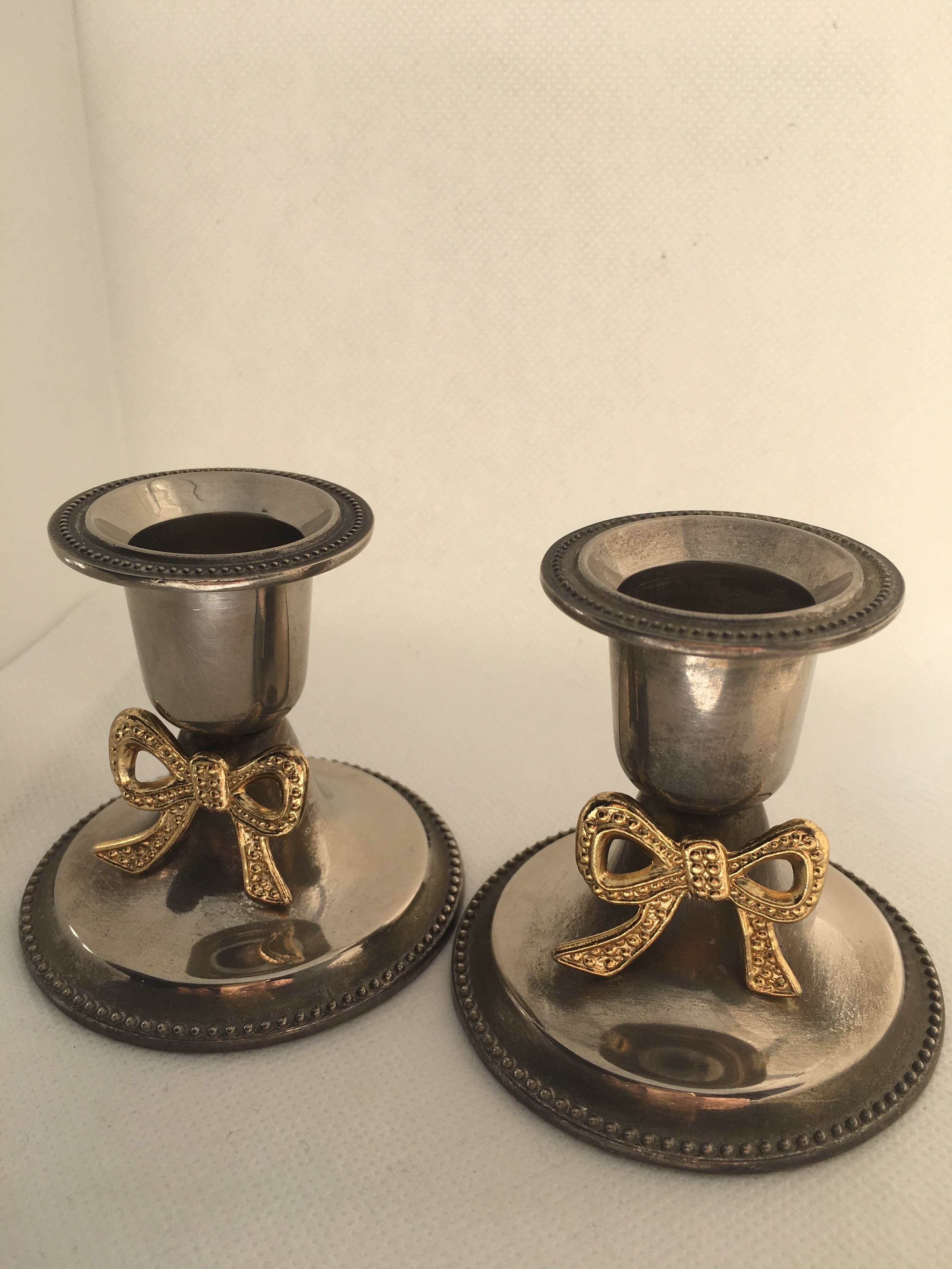 Pair of candle holders