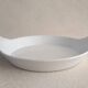 Porcelain fire dish