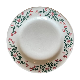 Compotier, assiette sur pied ancienne modèle Cécile de HBCM