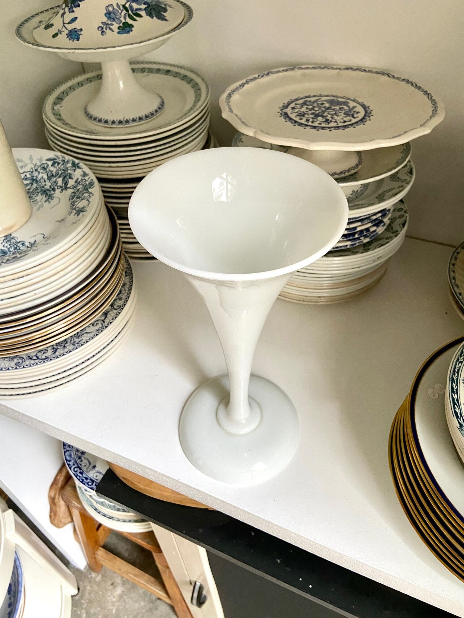 Vase en opaline