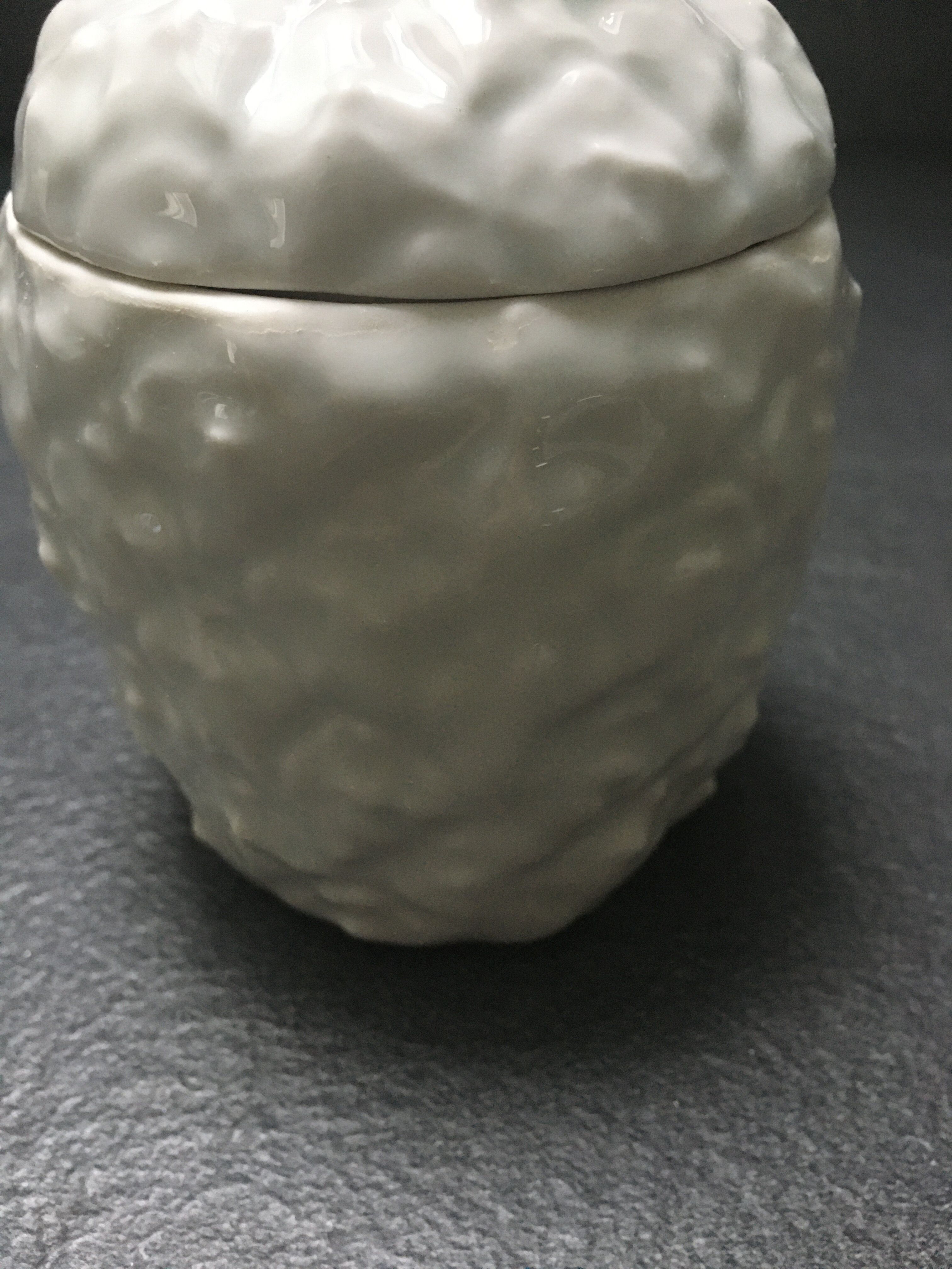 Porcelain pineapple candy box