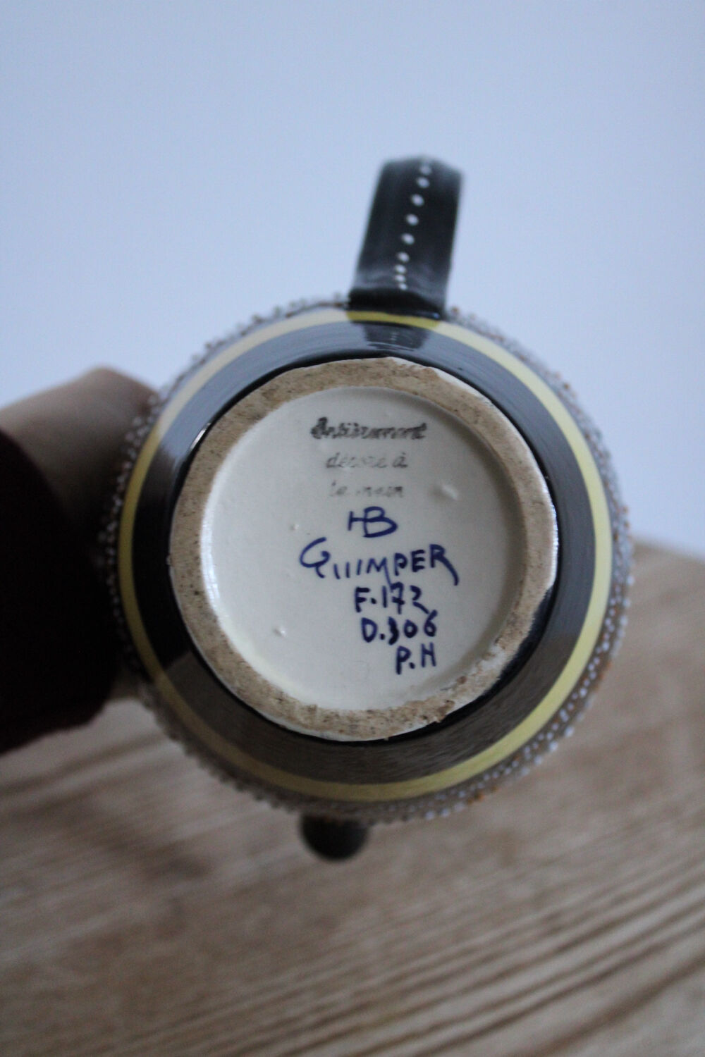 Pichet Henriot Quimper – Faïence bretonne