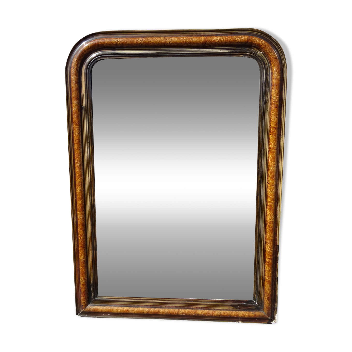 Old Louis Philippe 19th century mirror 89 x 65 cm