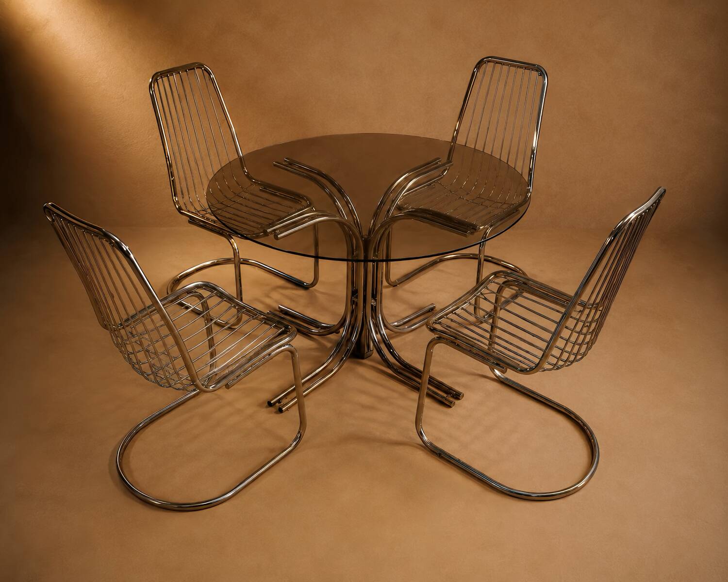 Set table chairs assigned to G. Rinaldi.