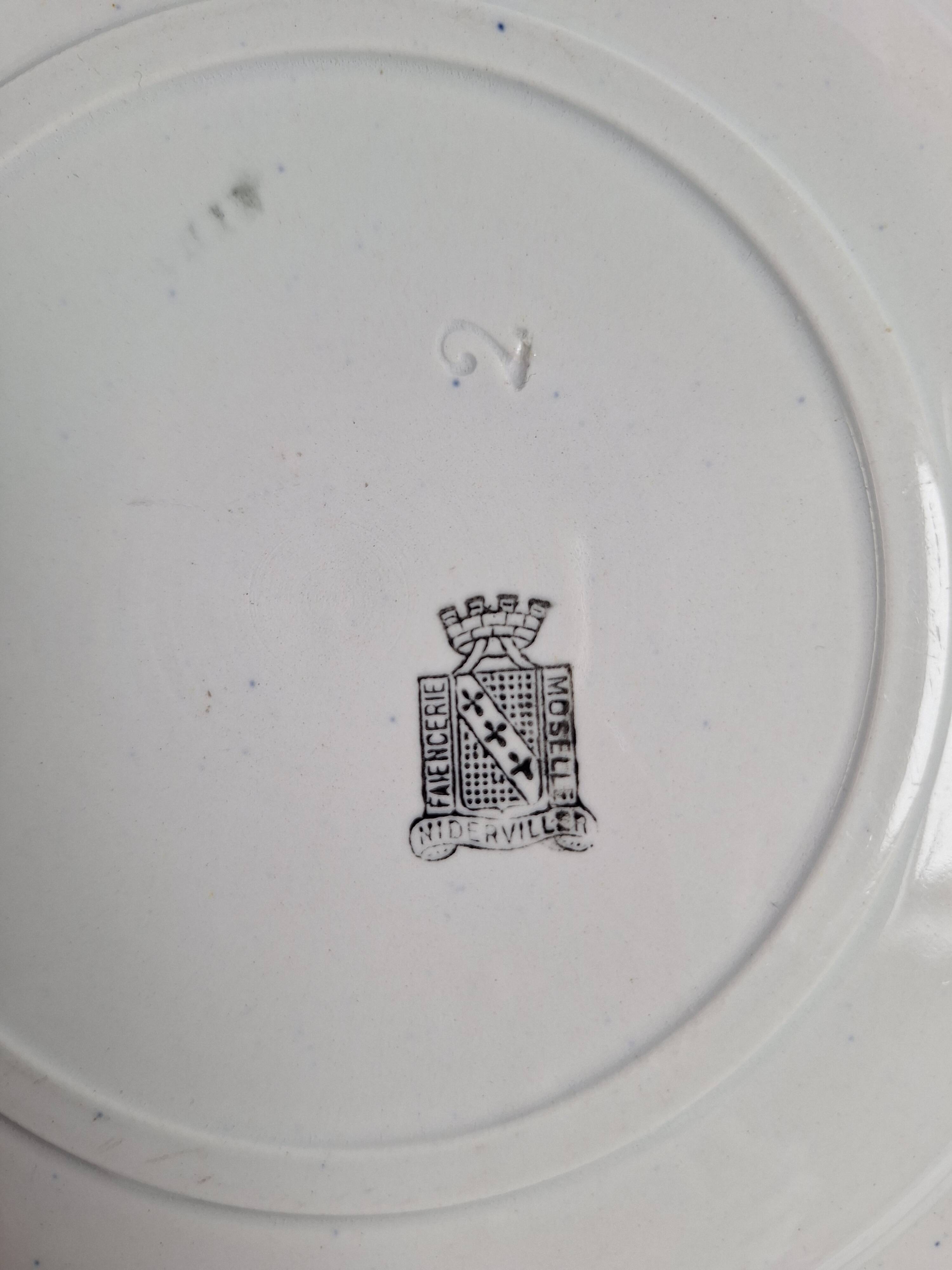 Vintage blue dinner plates