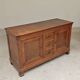 Antique solid wood workbench, dough cabinet from the 18th century.
