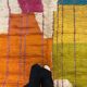 Multicoloured handmade wool Berber rug – 162 × 257 cm