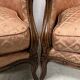 Paire de bergères de style Louis XV en bois narurel XX siècle