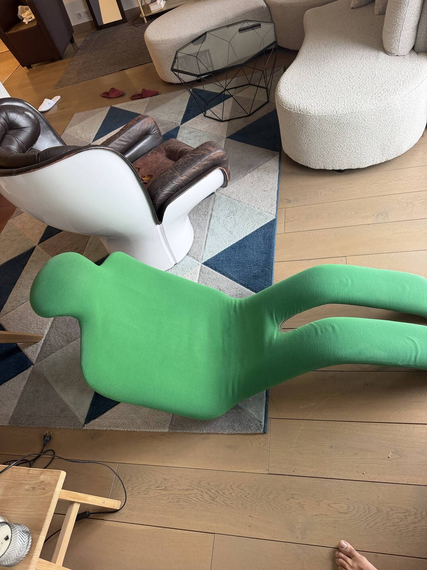 "Bouloum" chaise longue by Olivier Mourgue for Arcanes, 1970s