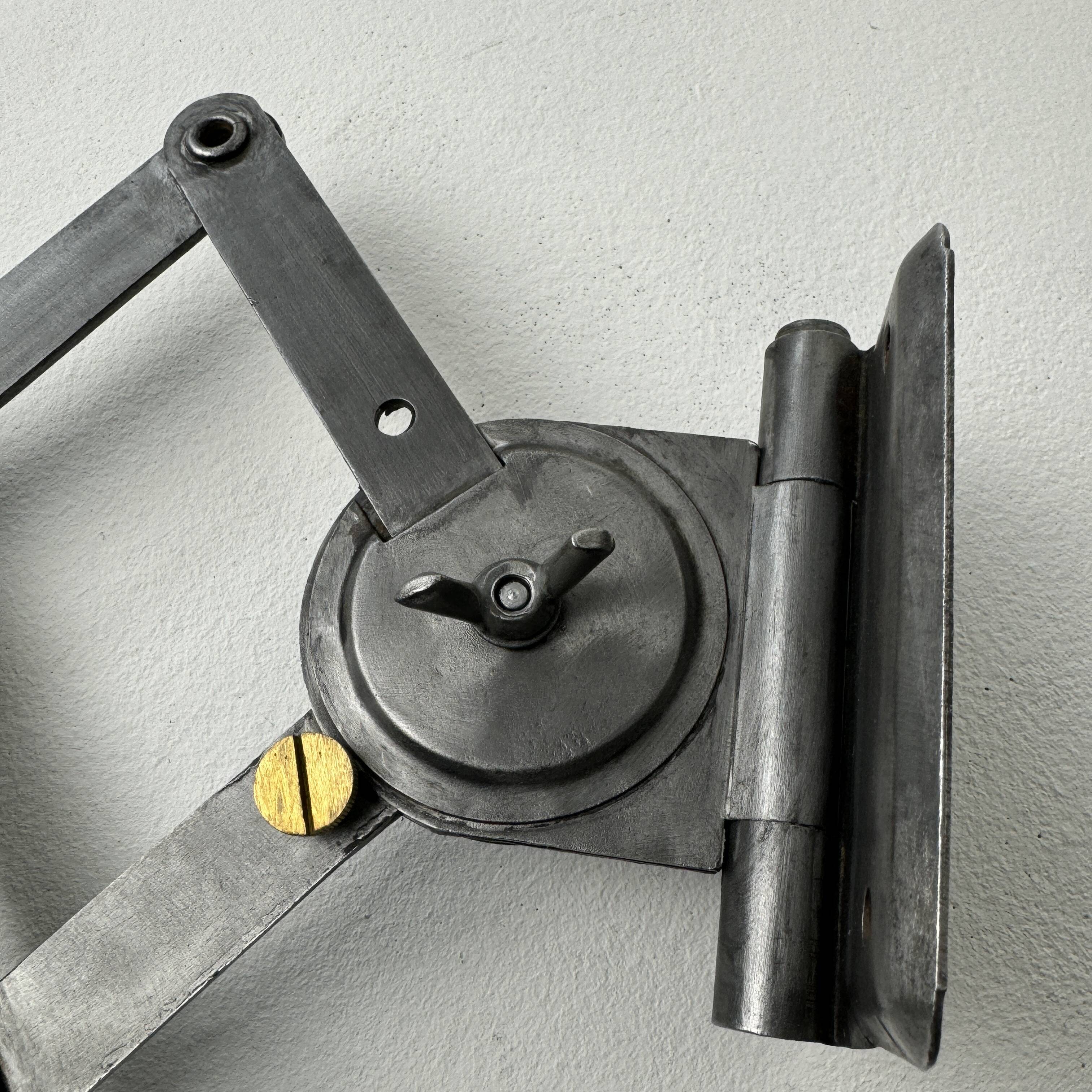 Antique bauhaus accordion wall lamp