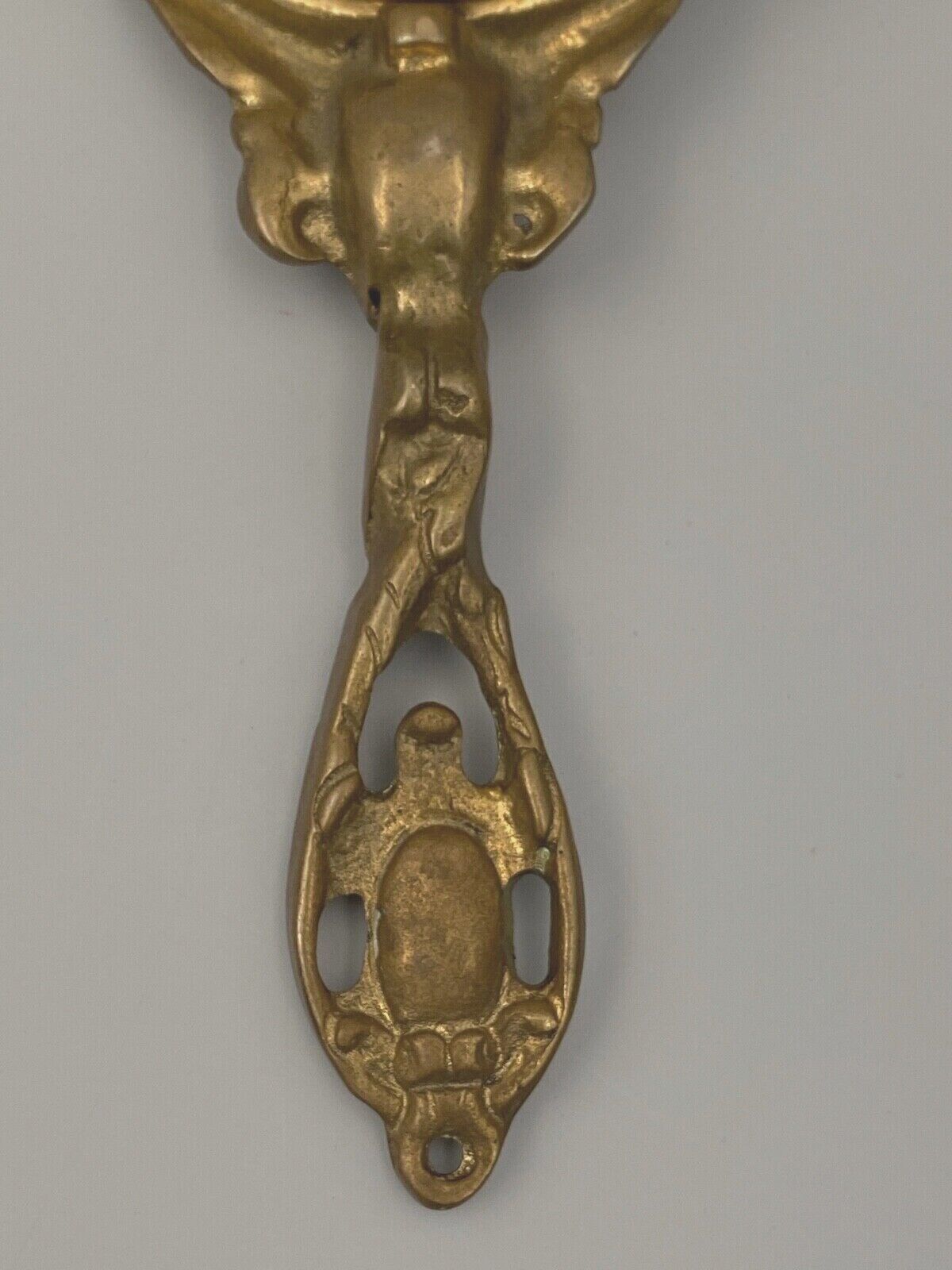 Bronze hand face of the middle XXe decor d'angelot