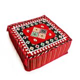 Oriental corner table, pouf
