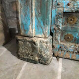 Indian door in old teak