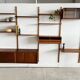A wall unit with 4 compartments by Poul Cadovius, Denmark, 1960s.