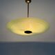 Art Deco ceiling light in green glass, 1940s, Germany