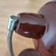 Vintage desk lamp from the 60s/70s – chocolate brown – flexible chrome neck