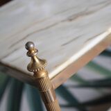 Marble and brass console/shelf